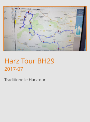 Harz Tour BH292017-07 Traditionelle Harztour 